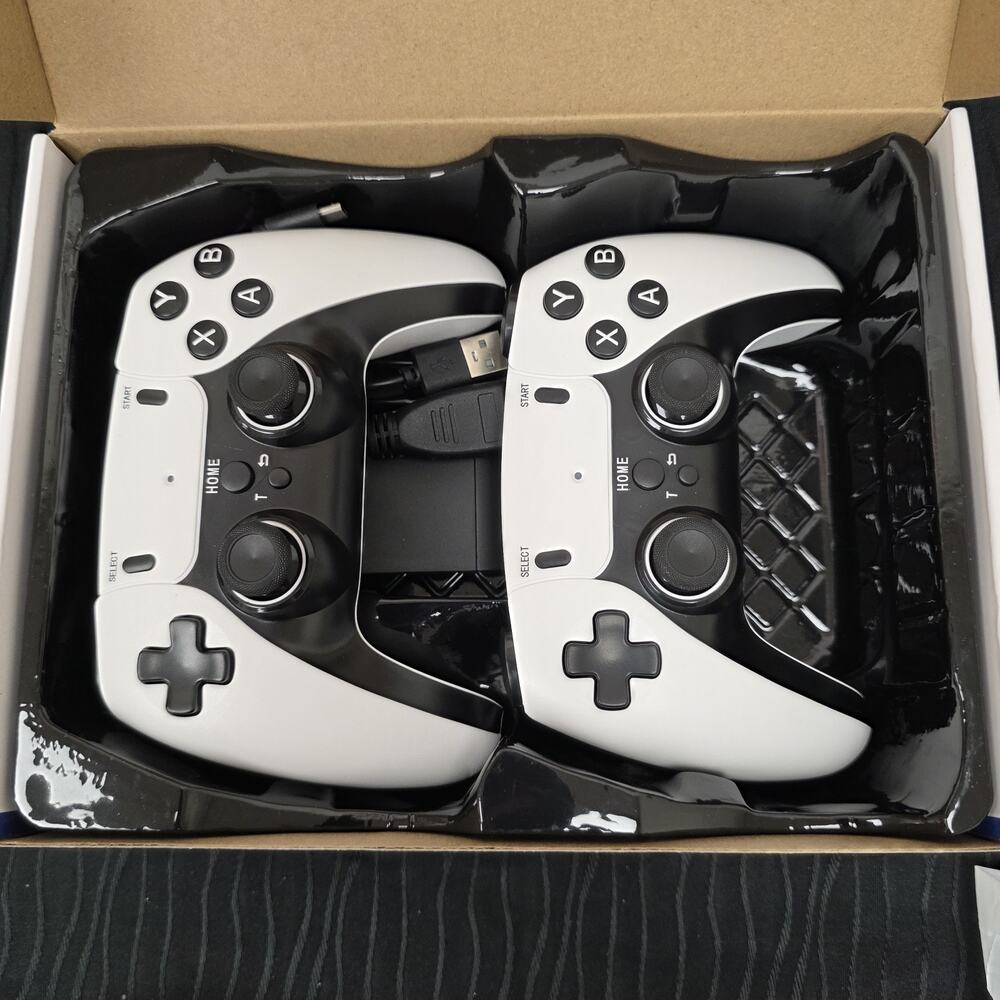 4K Game Stick Wireless Retro Video Game Console Dual Controllers Open Box